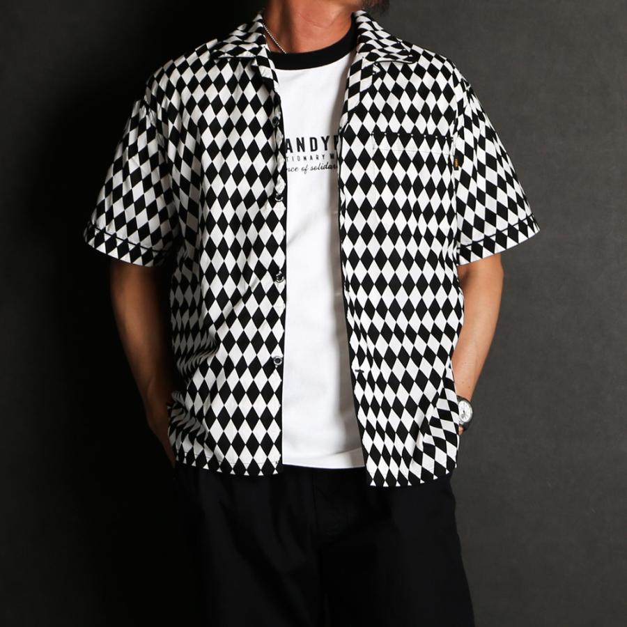 RATS（ラッツ） 【RATS/ラッツ】CHECKERED FLAG S/S SHIRT - BLACK
