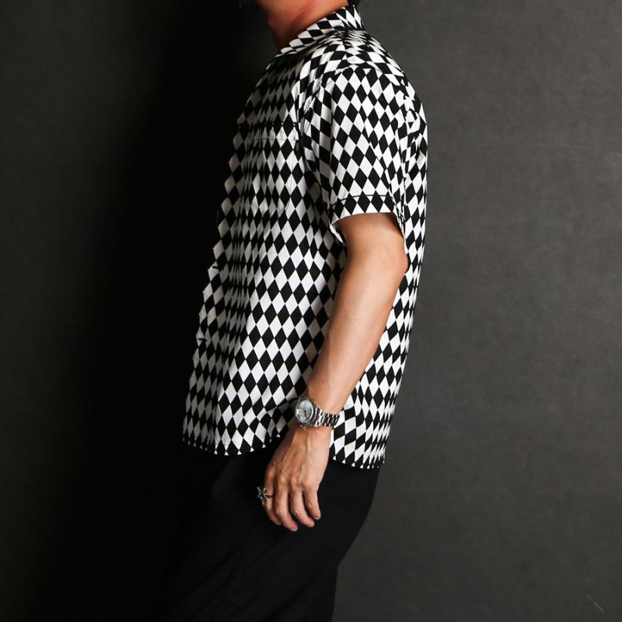RATS（ラッツ） 【RATS/ラッツ】CHECKERED FLAG S/S SHIRT - BLACK
