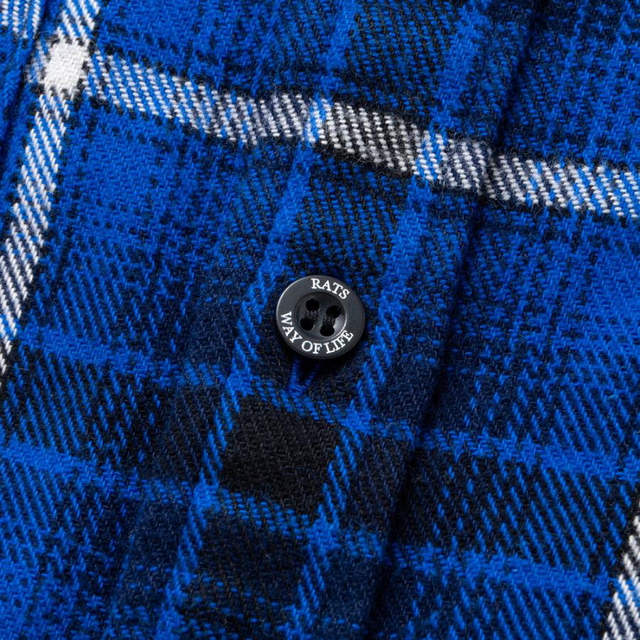 ラッツ　ネルシャツ RATS（ラッツ） 【RATS/ラッツ】COTTON FLANNEL BLUE CHECK SHIRT