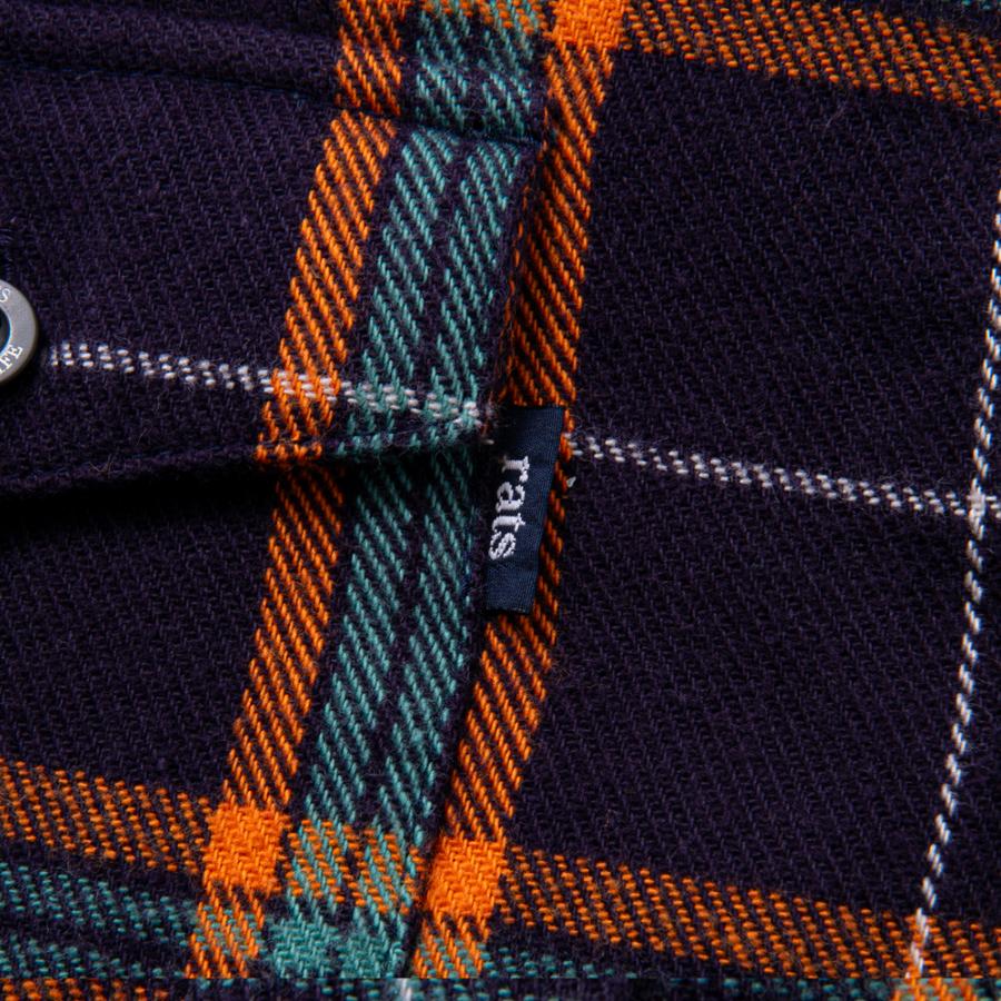 RATS（ラッツ） 【RATS/ラッツ】COTTON FLANNEL NAVY CHECK SHIRT