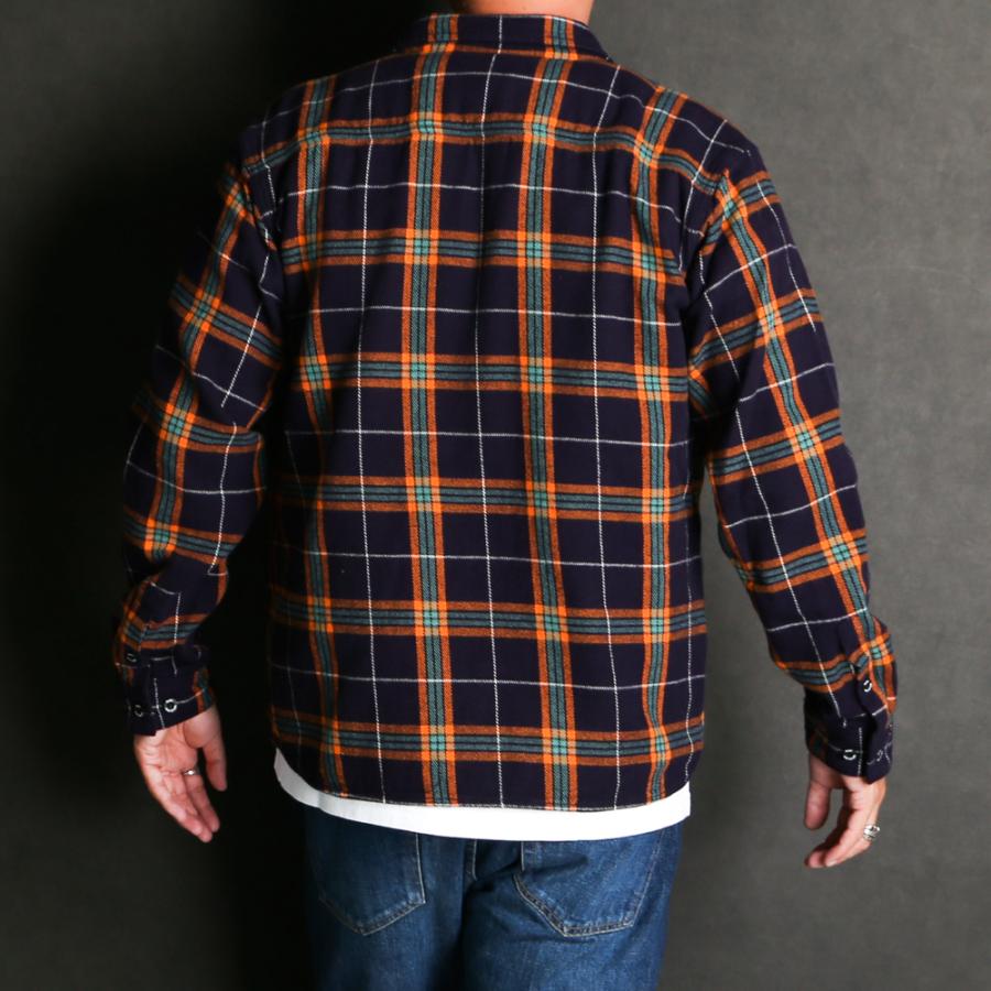 RATS（ラッツ） 【RATS/ラッツ】COTTON FLANNEL NAVY CHECK SHIRT
