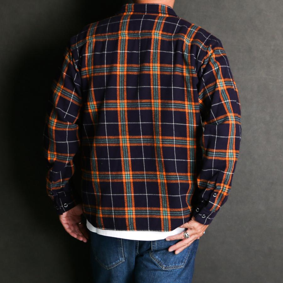 RATS（ラッツ） 【RATS/ラッツ】COTTON FLANNEL NAVY CHECK SHIRT