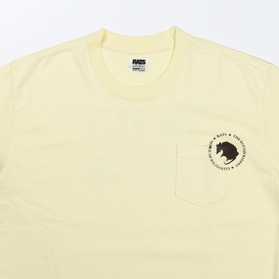rats サークルロゴポケットtee RATS - CIRCLE POCKET TEE BACK PRINT (BLACK) / サークルロゴ