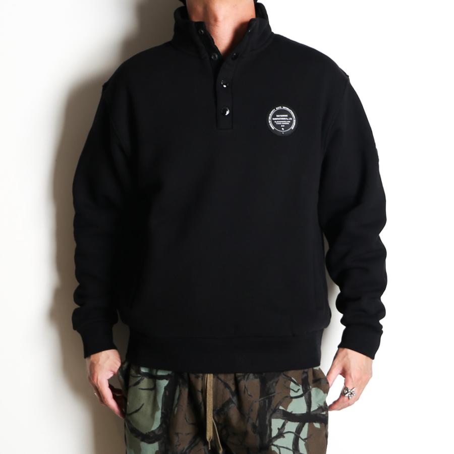 RATS（ラッツ） 【RATS/ラッツ】STAND COLLER SWEAT - BLACK