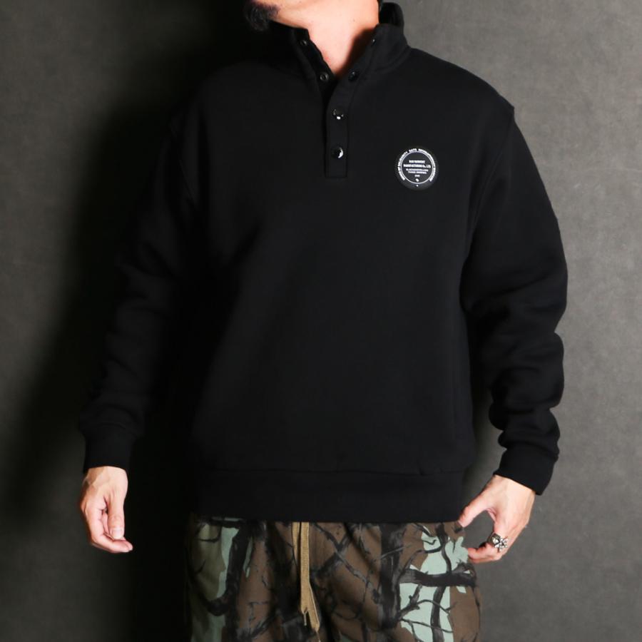 RATS（ラッツ） 【RATS/ラッツ】STAND COLLER SWEAT - BLACK