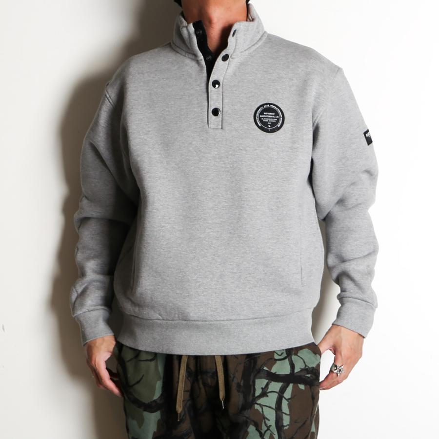 RATS（ラッツ） 【RATS/ラッツ】STAND COLLER SWEAT - GRAY / スタンド