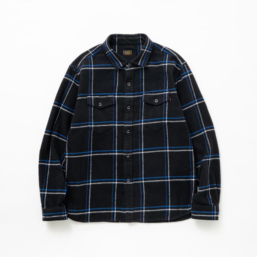 RATS（ラッツ） 【RATS/ラッツ】COTTON FLANNEL CHECK SHIRT- BLUE