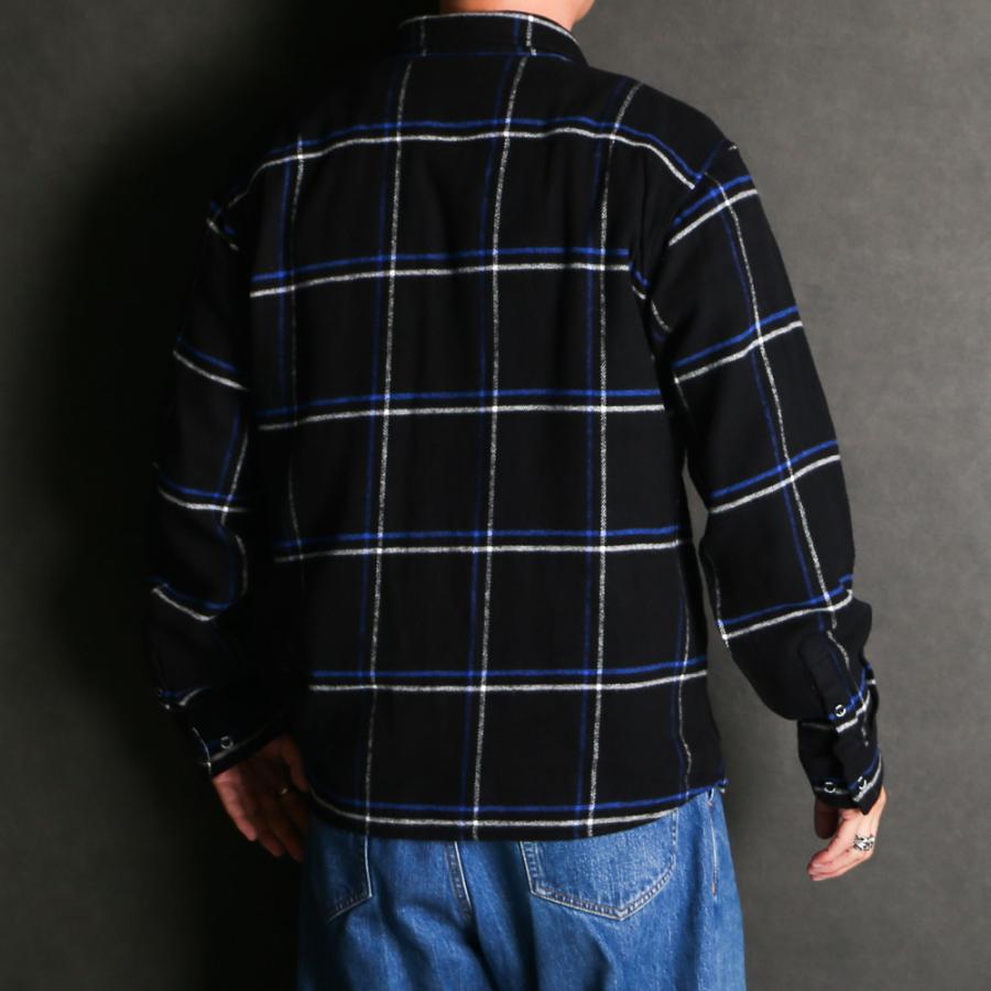 RATS（ラッツ） 【RATS/ラッツ】COTTON FLANNEL CHECK SHIRT- BLUE