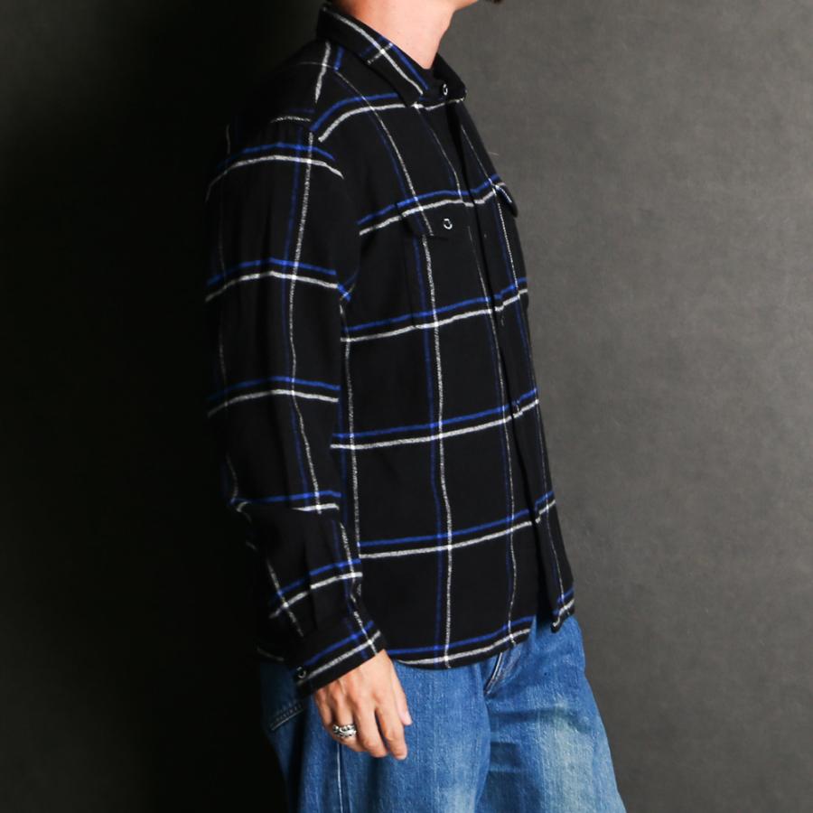 RATS（ラッツ） 【RATS/ラッツ】COTTON FLANNEL CHECK SHIRT- BLUE