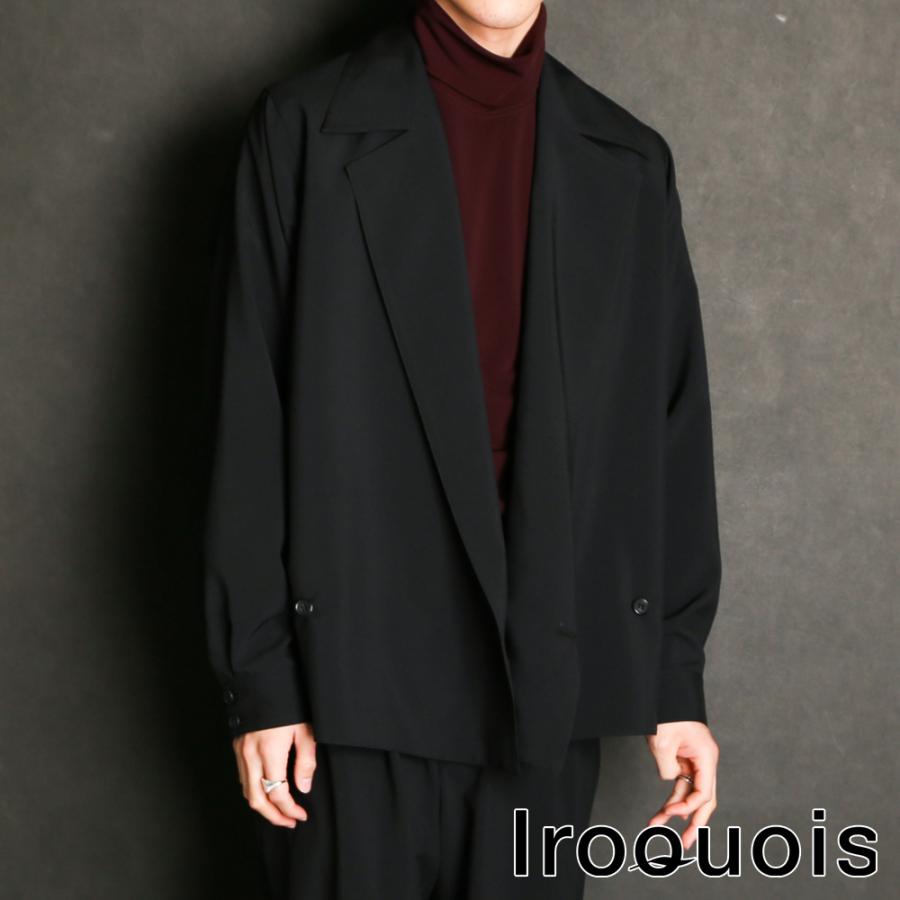 限定版 リネンライクでシワになりにくい素材のダブルブレストのシャツjk Iroquois イロコイ Reflax シャツジャケット ダブルブレスト Wjk Cloth Weather ジャケット