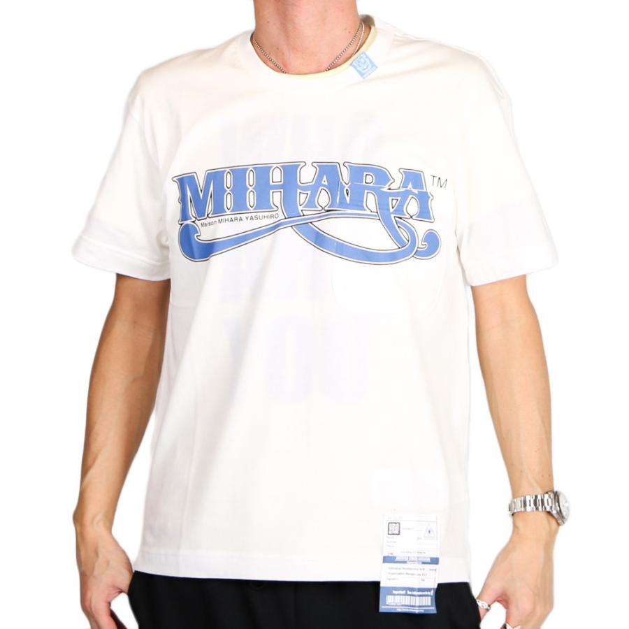 【Maison MIHARA YASUHIRO/メゾン ミハラヤスヒロ】MIHARA printed T-shirt / プリントTシャツ / ホワイト / 白 / A04TS701｜central5811｜02