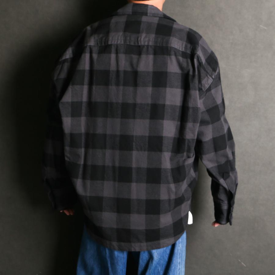 MIHARA YASUHIRO 00s ダメージ チェックシャツ グレー MIHARA YASUHIRO 00s ダメージ チェックシャツ グレー