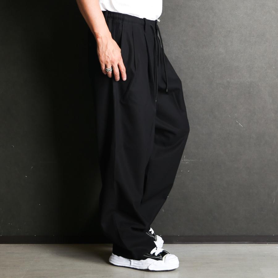パンツ MARKAWARE DOUBLE PLEATED EASY TROUSERS ORGANIC COTTON GABARDINE DOUBLE PLEATED EASY TROUSERS, Light Gray