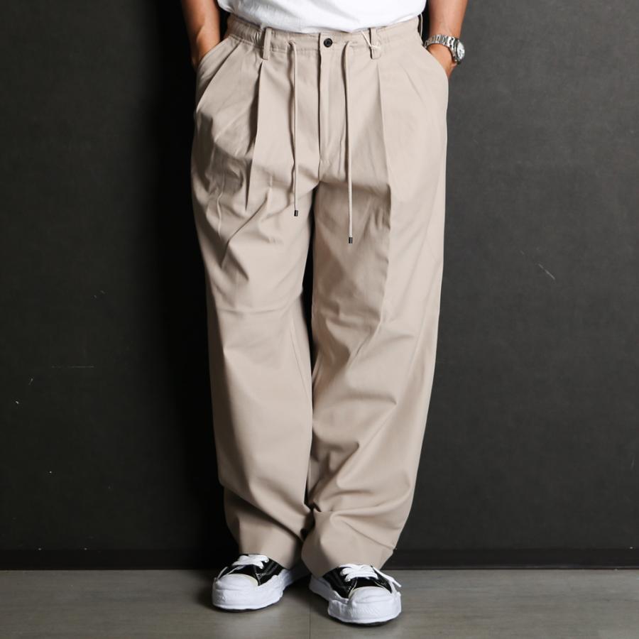 マーカウェア　DOUBLE PLEATED EASY TROUSERS markaware（マーカウェア） 【MARKAWARE/マーカウェア】DOUBLE PLEATED