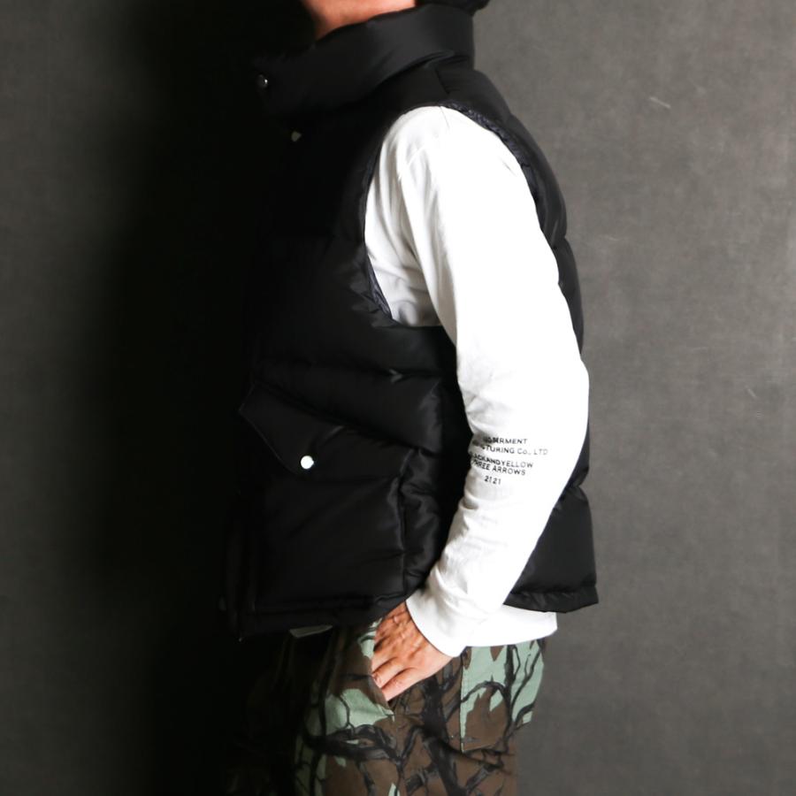 【MARKAWARE/マーカウェア】SILK DOWN VEST - BLACK / シルクタフタ - シルクダウンベスト / A25C17BL01A【メンズ】【送料無料】の画像