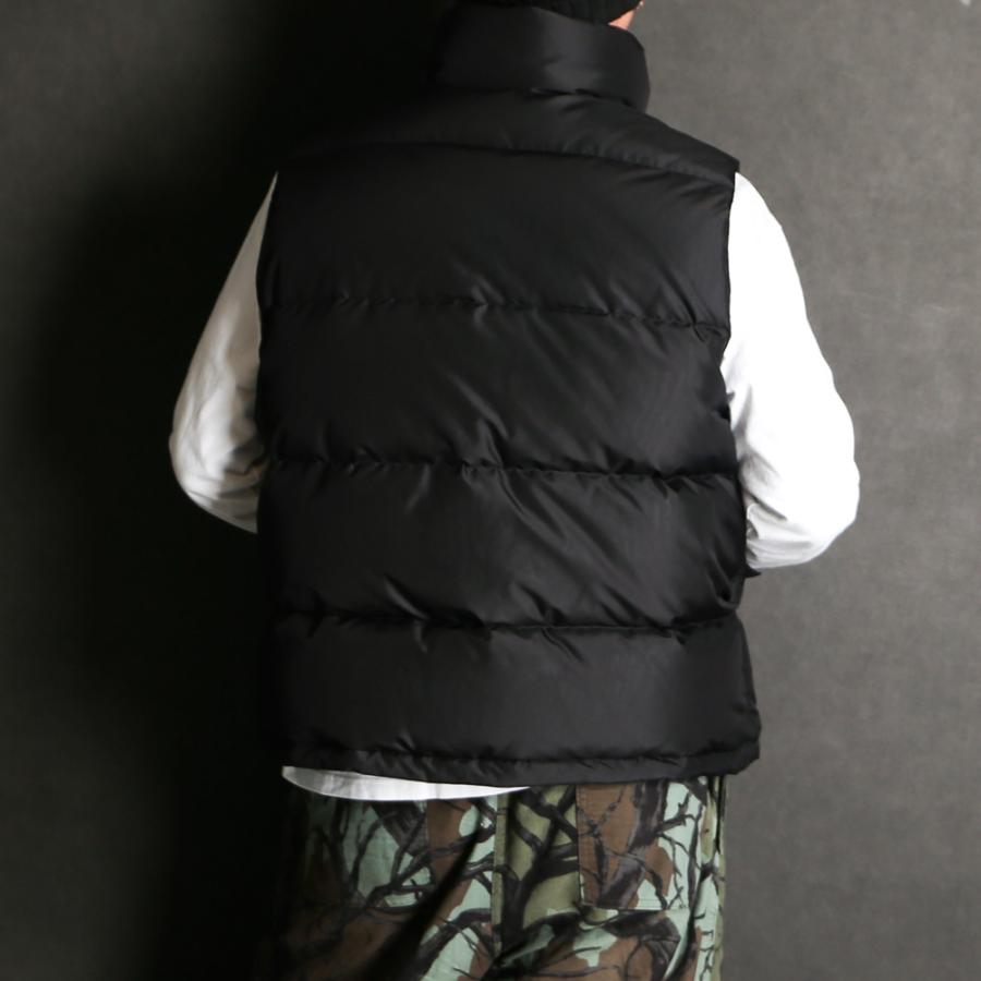 【MARKAWARE/マーカウェア】SILK DOWN VEST - BLACK / シルクタフタ - シルクダウンベスト / A25C17BL01A【メンズ】【送料無料】の画像