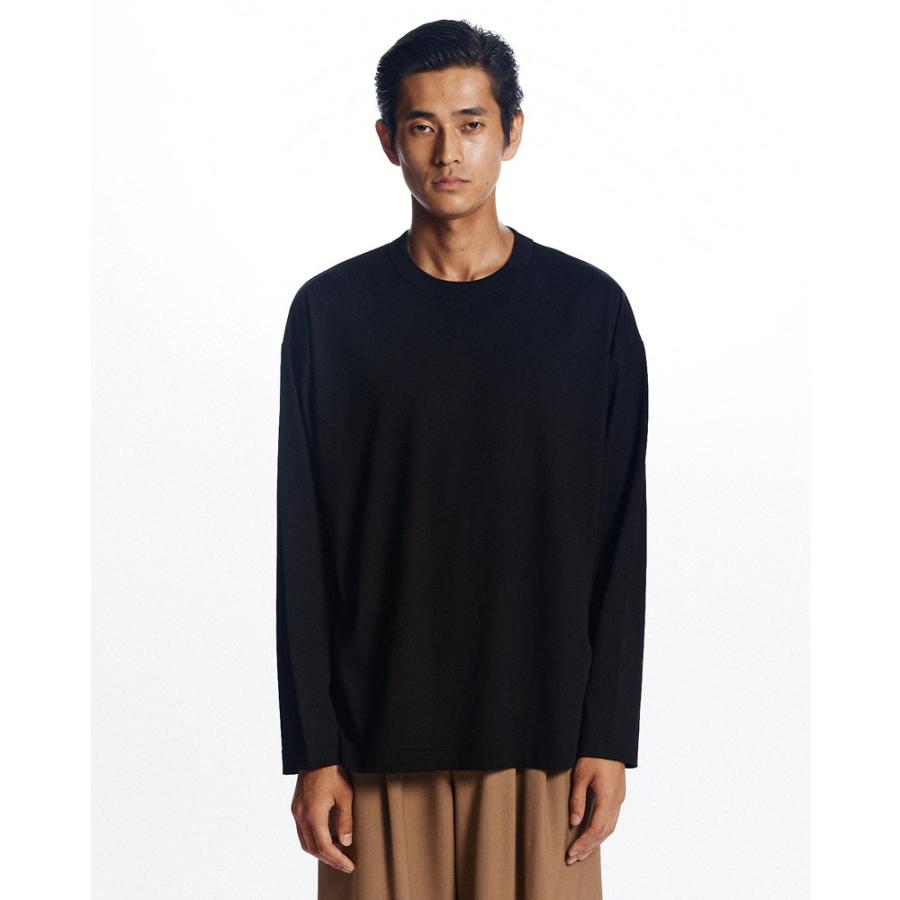 MARKAWARE GIZA COMFORT-FIT TEE カットソー 黒 S markaware（マーカウェア） 【MARKAWARE/マーカウェア】COMFORT FIT