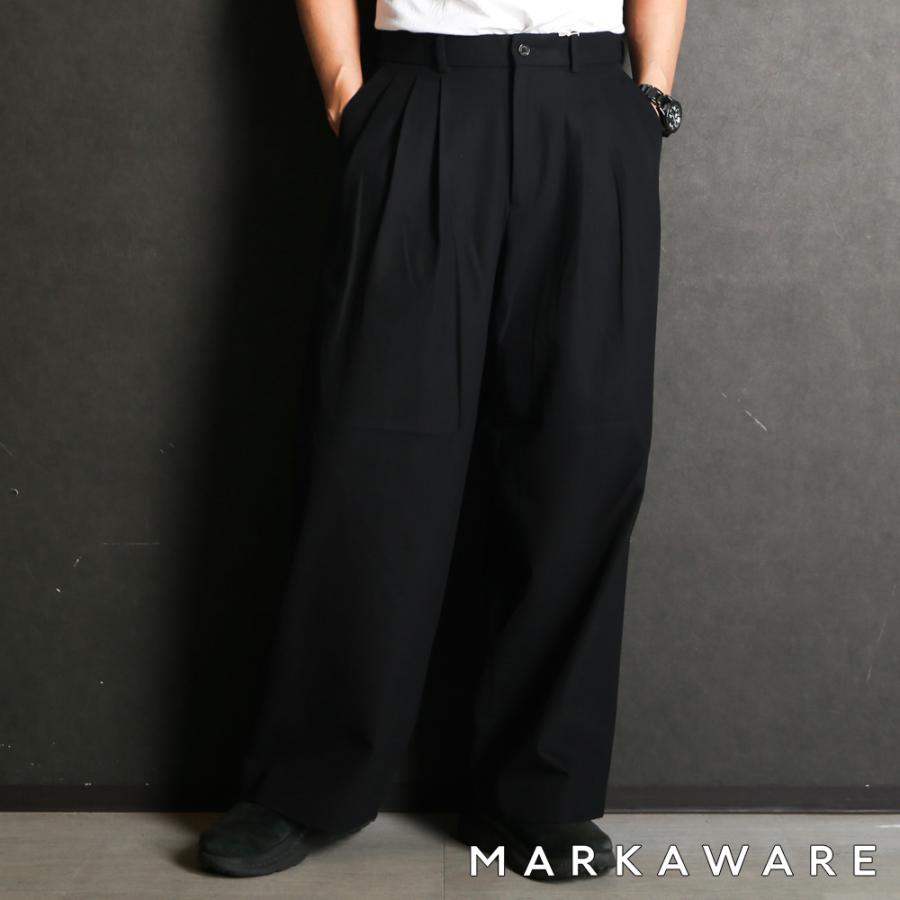 MARKAWARE マーカウェア ブラック ワイドスラックス markaware（マーカウェア） スラックス 「MARKAWARE/マーカウェア