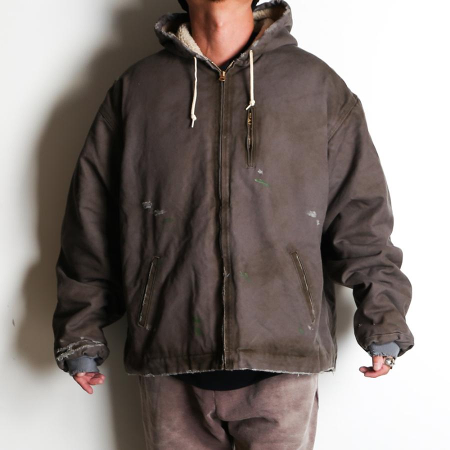 KAMIYA 【KAMIYA/カミヤ】BORO Duck Blouson - GRAY / ボロ ダック 