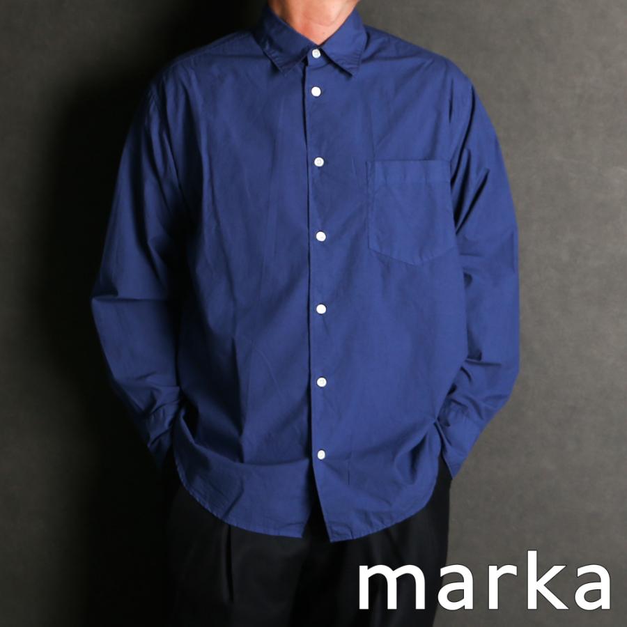 marka（マーカ） 【marka/マーカ】REGULAR COLLAR SHIRT - BLUE