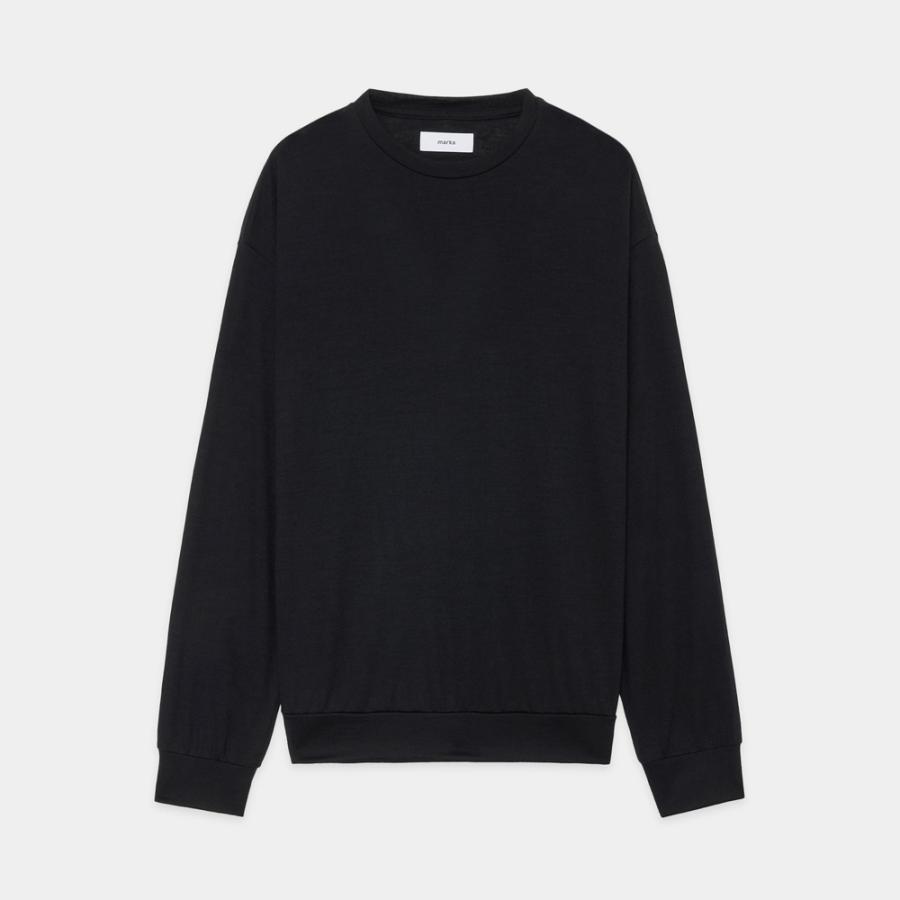marka（マーカ） 【marka/マーカ】CREW NECK - BLACK / ウォッシャブル