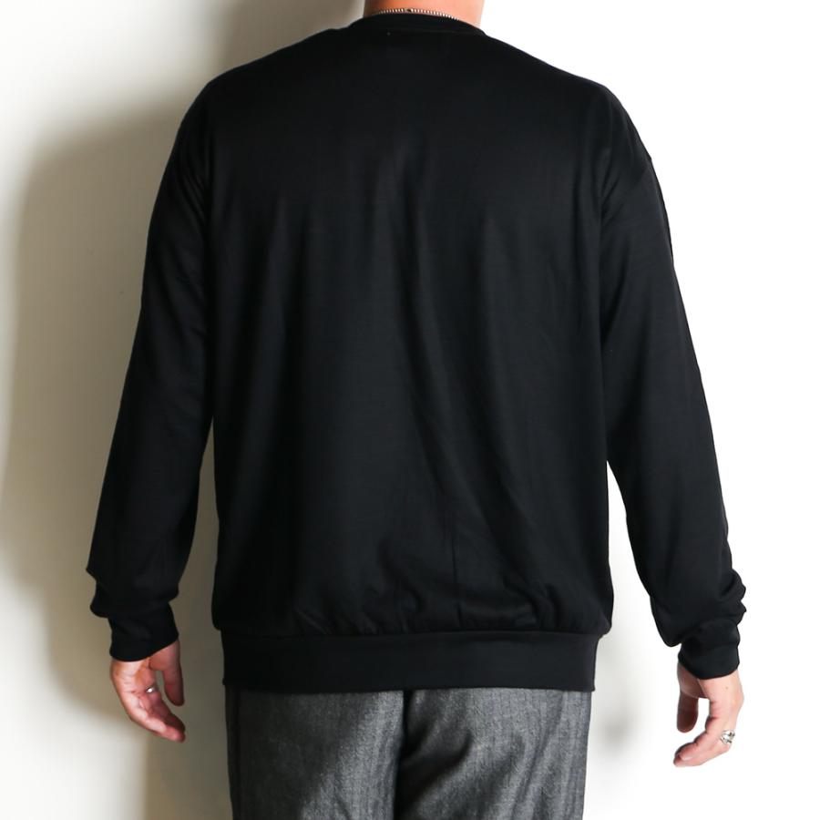 marka（マーカ） 【marka/マーカ】CREW NECK - BLACK / ウォッシャブル