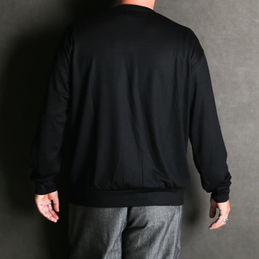 marka（マーカ） 【marka/マーカ】CREW NECK - BLACK / ウォッシャブル