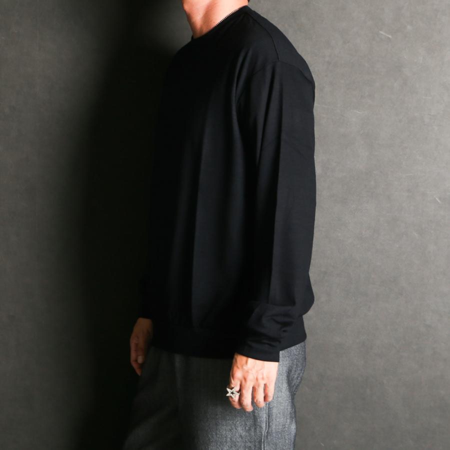 marka（マーカ） 【marka/マーカ】CREW NECK - BLACK / ウォッシャブル