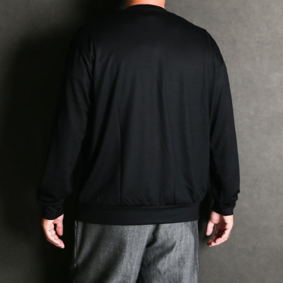 marka（マーカ） 【marka/マーカ】CREW NECK - BLACK / ウォッシャブル