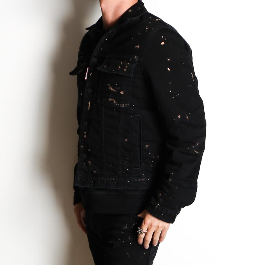 DSQUARED2 ICON ブラック デニムジャケット DSQUARED2 【国内正規品】【DSQUARED2/ディースクエアード】ICON