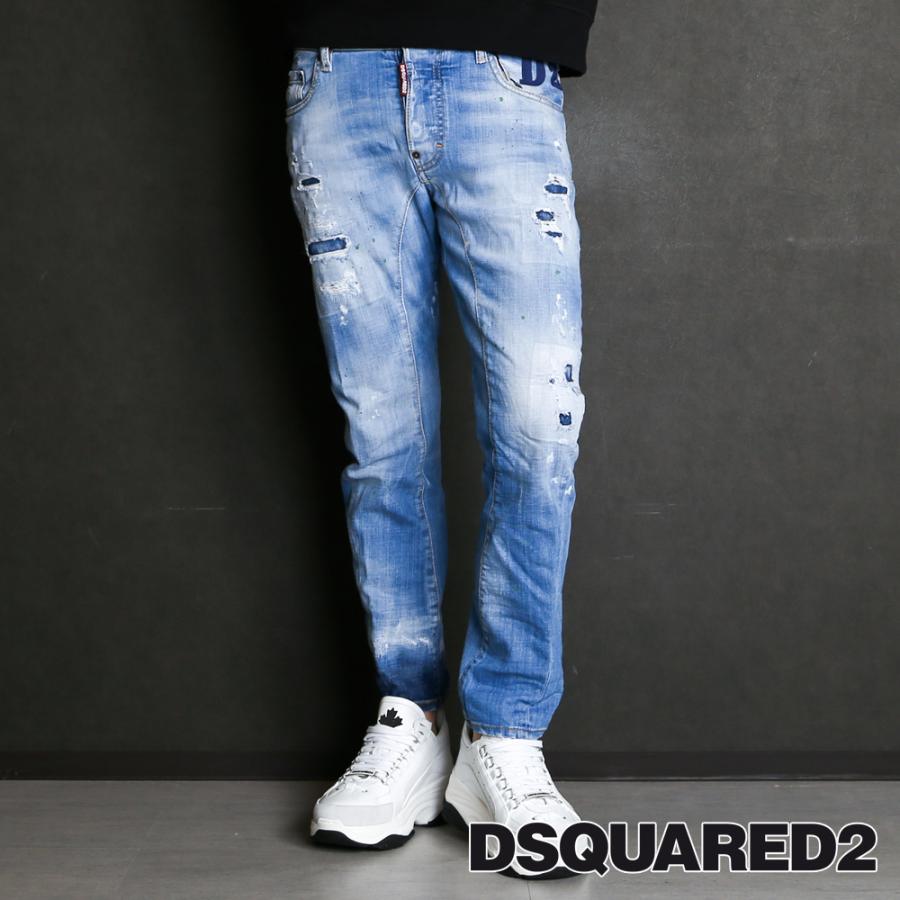 枚数限定 DSQUARED2 【国内正規品】【DSQUARED2/ディースクエアード】Tidy Biker Jean / タイディ バイカー ジーンズ  / S74LB0853/ S30342