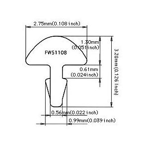 Jescar Frets (ジェスカー・フレット)  #51108 Stainless 2 lb roll (商品番号 : 73)  フレット｜centralmusicshop｜02