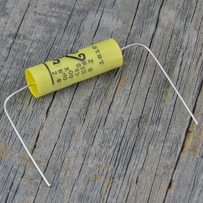 Sozo Capacitors (ソーゾー・キャパシターズ)  Sozo, NextGen Yellow Mustard Vintage 0.1uF 500V (商品番号 : 3767) コンデンサ｜centralmusicshop