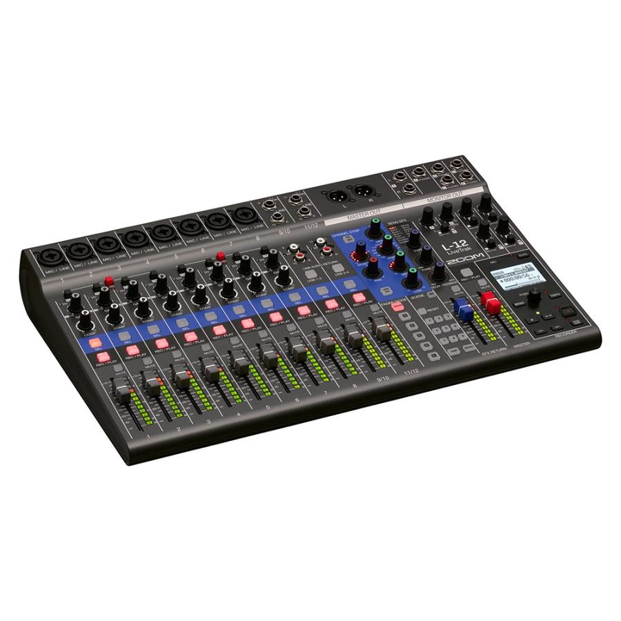 送料無料) ZOOM ズーム LIVETRAK L-12 12トラックライブミキサー