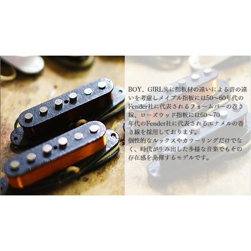 送料無料) So what by 八弦小唄 GROOVEE BOY BLACK/M (左利き用PU搭載