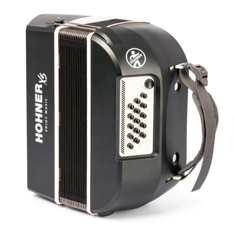 (送料無料)   HOHNER ホーナー HOHNER XS / DARKGREY/WHITE ピアノキー ダークグレー アコーディオン (小型)(軽量)の画像