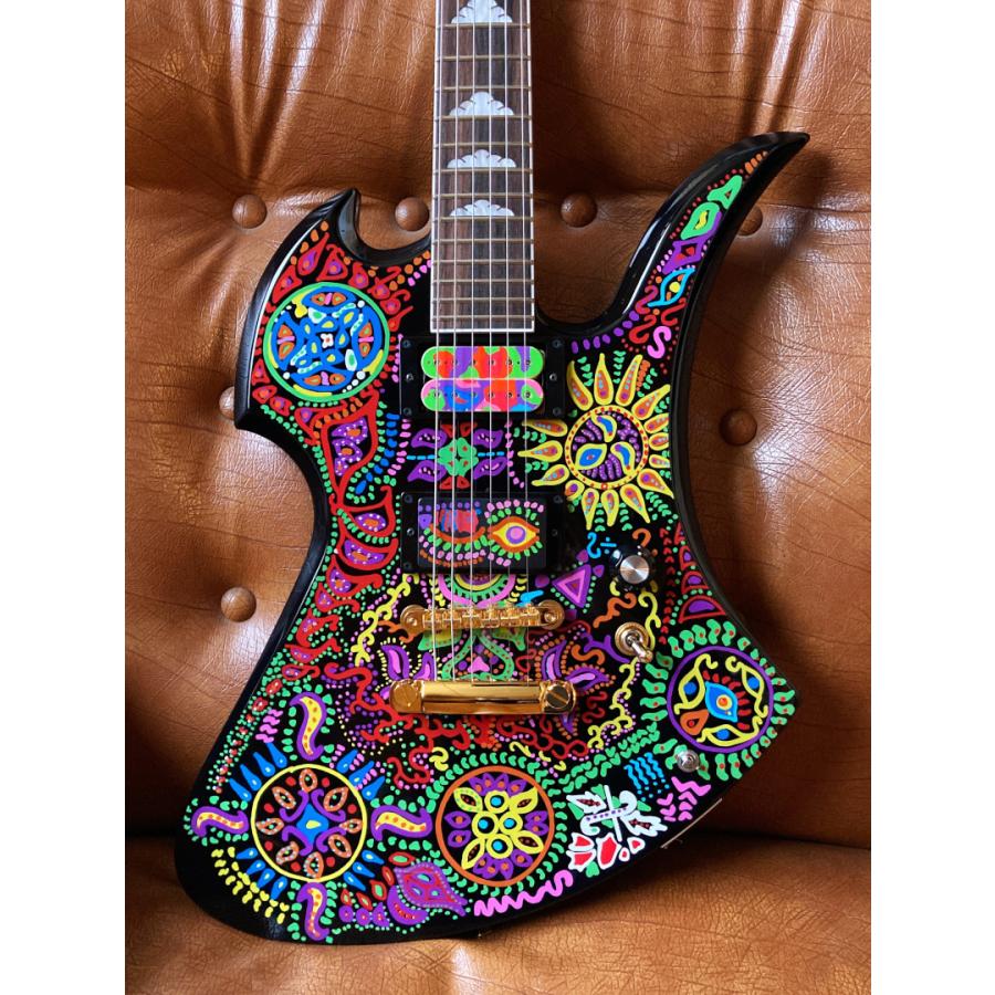 MG-165X サイケ hide モデルギター 送料無料＆即納可能) Burny バーニー MG-165X サイケデリックペイント