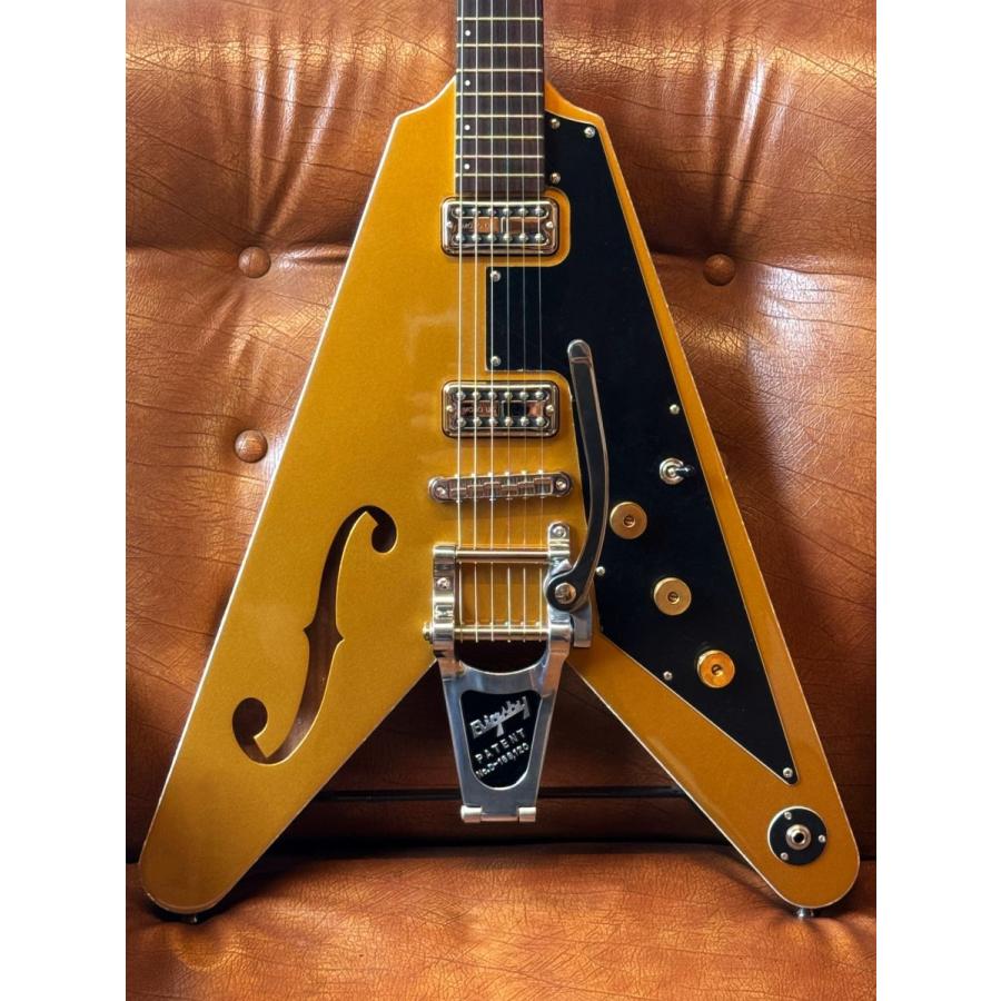 ギター Phase Five Gibson Dave Mustaine Flying V EXP (Metallic Silver) [本数限定