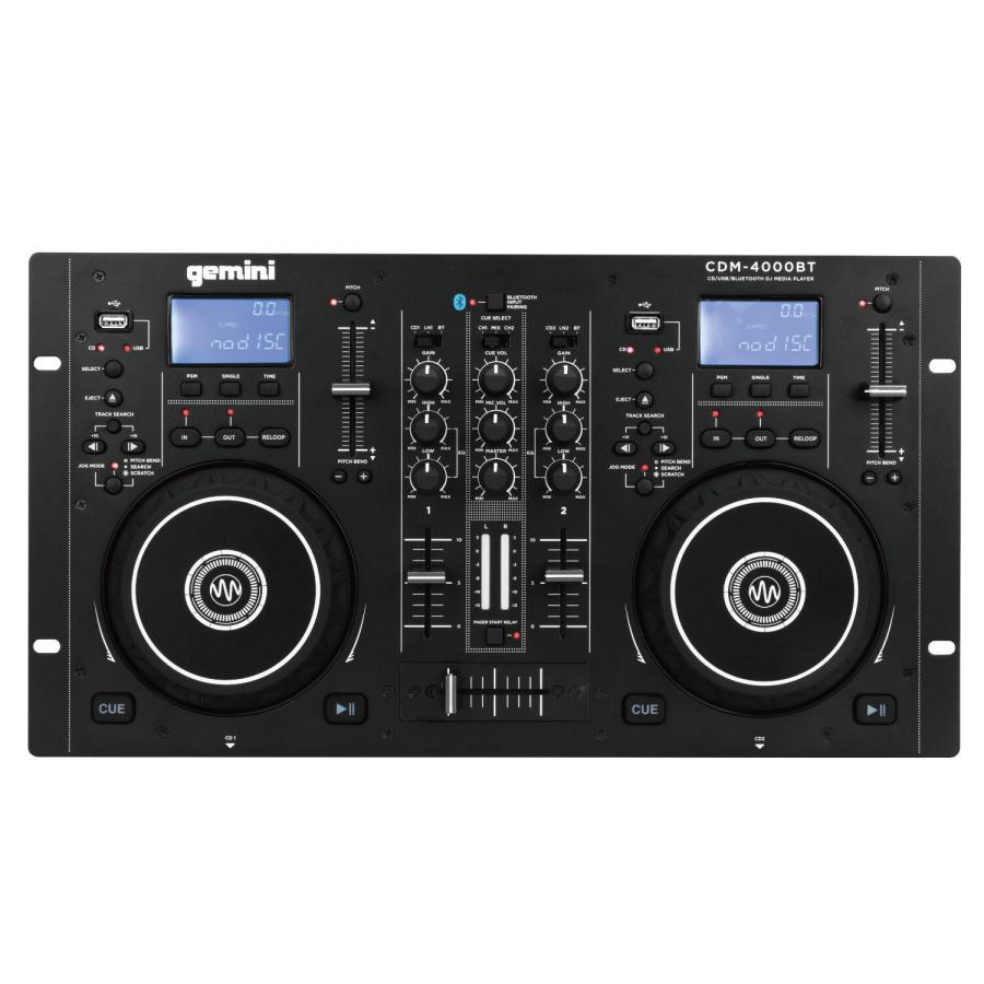 送料無料) gemini ジェミナイ CDM-4000BT オールインワンCDJコンソール