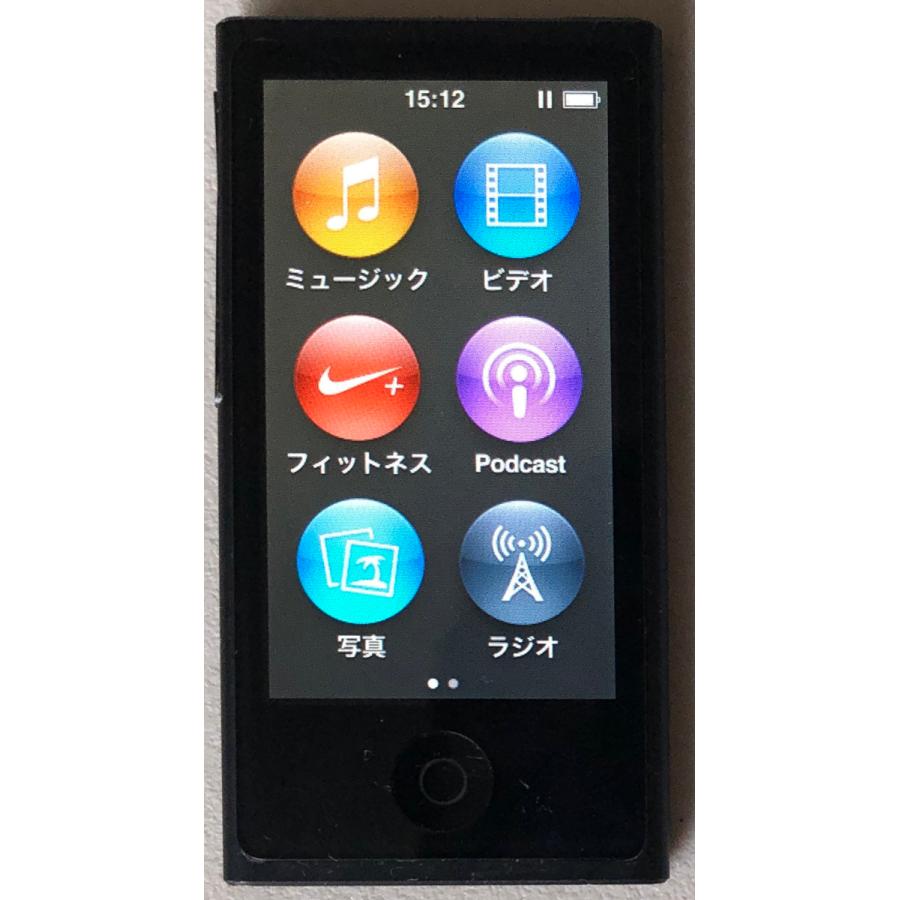 Apple iPod nano 第7世代（16GB）MD481J/A：スレート :ipodnano7th16gb-bk-01:Centro
