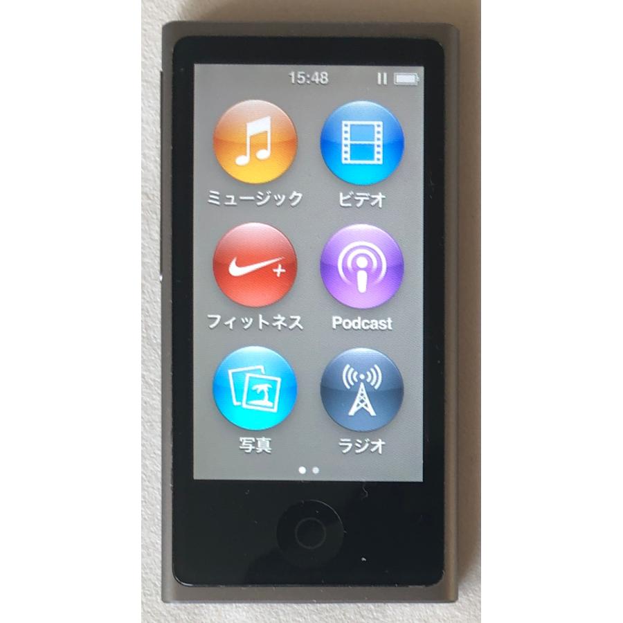 iPod nano Apple 第7世代(16GB)ME971J/A:スペースグレイ iPod nano Apple 第7世代(16GB)ME971J/A:スペースグレイ