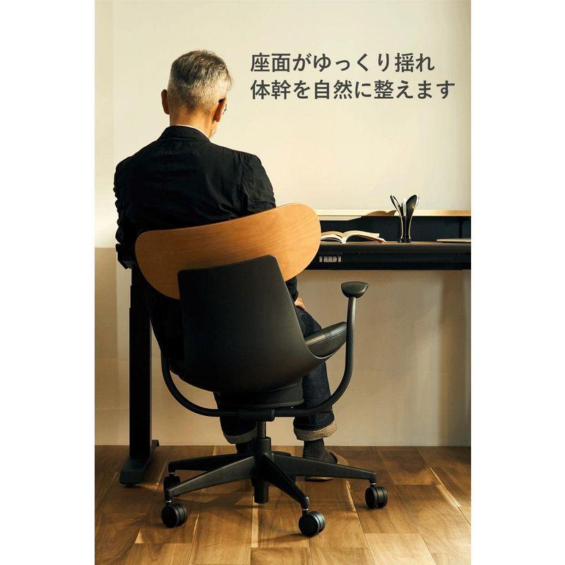 【値下げ】 コクヨ オフィスチェア 在宅ワーク イングライフ inglife 背合板タイプ 4本脚 ブラック脚 ローバック 肘なし 本体・座/ディープグ 【N1250164825】(43809円)