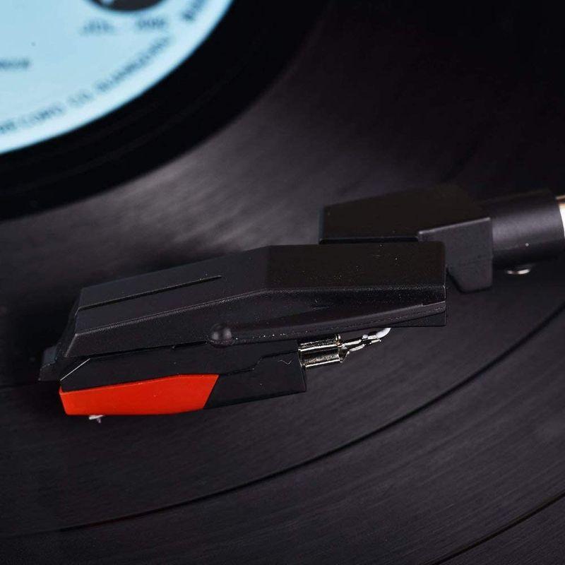 秀逸 4個 LP レコード針 交換針 レコードプレーヤー針ターンテーブルスタイラス交換ターンテーブルLPプレーヤー蓄音機 赤 4個 LP レコード針 交換針 レコードプレーヤー針 蓄音機 (赤)