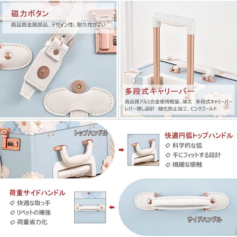 ユーニットラベル かわいい キャリーケース 可愛い トランク ケース 静音四輪 復古主義 キャリーバッグ 手作り S型 スーツケース 機内持 かわいい キャリーケース 可愛い トランク ケース 静音四輪 復古主義 キャリーバッグ 手作り S型 スーツケース 機内持