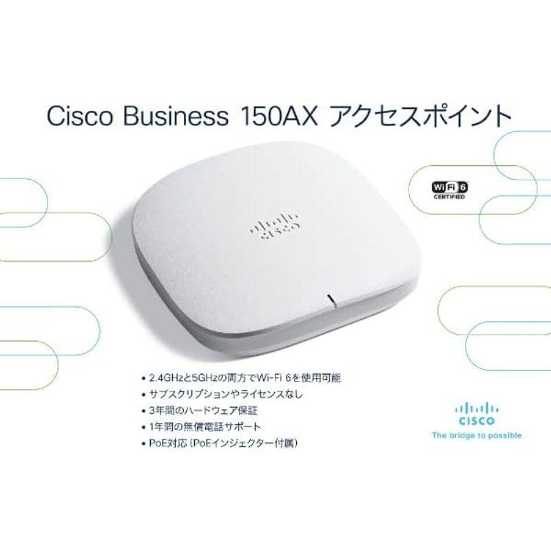 シスコシステムズ (Cisco) Wi-Fi6 2x2 アクセスポイント (CBW150AX-Q-JP) メッシュ接続 小規模オフィス/店舗 Wi Cisco Fi Fi6 2x2 アクセスポイント CBW150AX JP メッシュ接続 小規模オフィス/店舗 Business