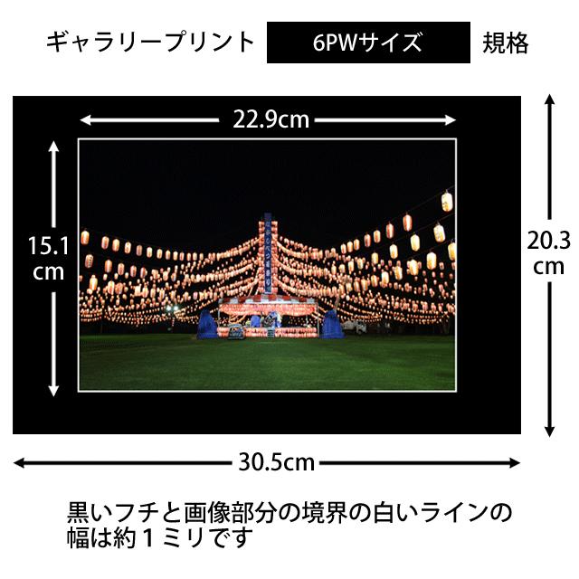 ギャラリープリント 6PWサイズ 高級額縁に入れたような写真