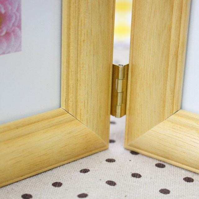 写真立て フジカラー フォトスタンド 511TL モク Ｌサイズ２面用 木製 横型写真 宅配便発送 | FUJIFILM | 02