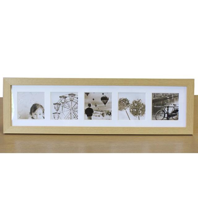 写真立て ましかく窓フレーム 母の日 父の日 プレゼント ましかく写真 5枚飾れる おしゃれ フォトスタンド 壁掛けも可 特典付き | 