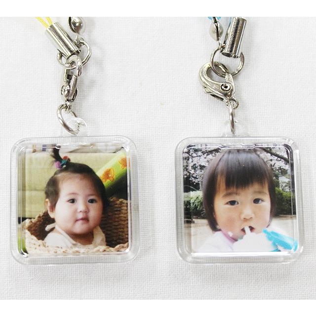 写真入りストラップ 写真 プレゼント ギフト ましかく型 ビーズレーンストラップ スマホ 携帯ストラップ 送料無料 |  | 02