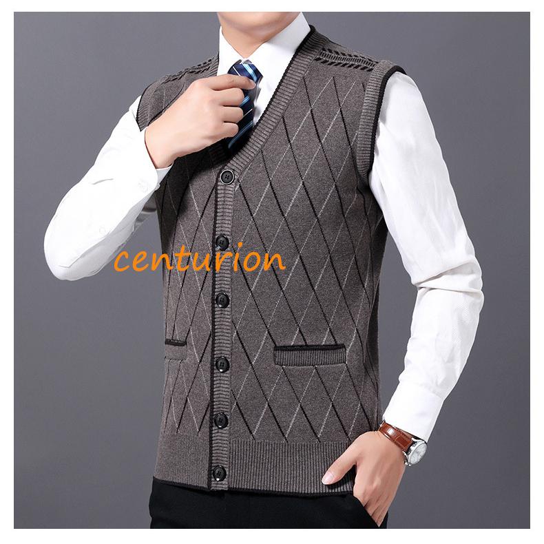 ニットベスト チョッキ カーディガン メンズ アウター トップス ベスト 前開き 秋冬 ベスト 幾何学柄 メンズ Vネック 秋物 30代40代50代60代 Maoyi37 Centurion 通販 Yahoo ショッピング
